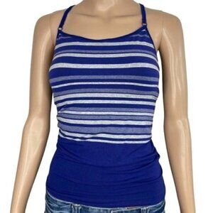 Athleta Performance Seamless Tank top striped size Medium style# 983019